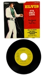 1971 Elvis Presley RCA Victor Yellow Label  “Not For Sale” 45 RPM Single “It's Only Love / The Sound of your Cry” with Picture Sleeve (48-1017)
