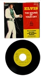 1971 Elvis Presley RCA Victor Yellow Label  “Not For Sale” 45 RPM Single “It's Only Love / The Sound of your Cry” with Picture Sleeve (48-1017)