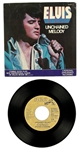 1978 Elvis Presley RCA Victor Tan Label  “Not For Sale” 45 RPM Single Unchained Melody / Softly, As I Leave You with Picture Sleeve (PB-11212)