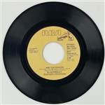 1970's -1980's Elvis Presley RCA Victor Tan Label  “Not For Sale” 45 RPM Singles Group of Five