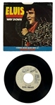 1977 Elvis Presley RCA Victor White Label “Not For Sale” 45 RPM Single “Way Down / Pledging My Love” with Picture Sleeve (JB-10998) - <em>Moody Blue</em>