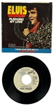 1977 Elvis Presley RCA Victor White Label “Not For Sale” 45 RPM Single “Way Down / Pledging My Love” with Picture Sleeve (JB-10998) - <em>Moody Blue</em>