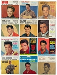 1950's-1970's Elvis Presley RCA Black Label 45 RPM Singles Collection of 25 Different