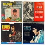 1950's-1970's Elvis Presley RCA Black Label 45 RPM Singles Collection of 25 Different