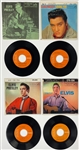 1950's-1970's Elvis Presley RCA Orange Label 45 RPM Singles and EPs Collection of 21 Different