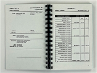 1992 Metallica Band-Signed Concert Tour <em>Crew Itinerary</em> Book - James Hatfield, Lars Ulrich, Jason Newsted and Kirk Hammett (BAS)