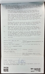 1977 Cheap Trick Concert Contract Signed by Rick Nielsen (BAS) - Opening for Boston at Buffalo Memorial Auditorium