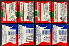 1980's Topps Football Unopened Pack Collection of 8