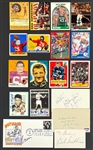 Basketball, Football, Boxing and Olympian Signed Card Collection of 18 Different (BAS)