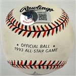 Ken Griffey, Jr. Single Signed 1993 All-Star Baseball in Display (BAS)