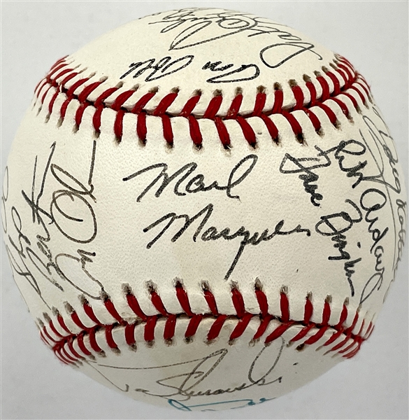 1988 Team USA Olympic Baseball Team Signed Baseball with 20 Signatures Incl. Jim Abbott and Robin Ventura (BAS)