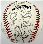 1988 Team USA Olympic Baseball Team Signed Baseball with 20 Signatures Incl. Jim Abbott and Robin Ventura (BAS)
