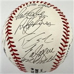 1988 Team USA Olympic Baseball Team Signed Baseball with 20 Signatures Incl. Jim Abbott and Robin Ventura (BAS)