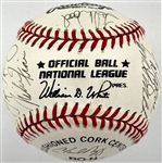 1988 Team USA Olympic Baseball Team Signed Baseball with 20 Signatures Incl. Jim Abbott and Robin Ventura (BAS)