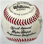 1992 Team USA Olympic Baseball Team Signed Baseball with 19 Signatures in Display w/Team Photo Incl. Jason Varitek and Nomar Garciaparra (BAS)