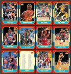 1986 Fleer Basketball Complete Set (132) and Complete Sticker Set (11) with #57 Michael Jordan BGS NM 8