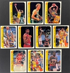 1986 Fleer Basketball Complete Set (132) and Complete Sticker Set (11) with #57 Michael Jordan BGS NM 8