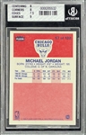 1986 Fleer Basketball Complete Set (132) and Complete Sticker Set (11) with #57 Michael Jordan BGS NM 8