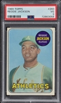 1969 Topps #260 Reggie Jackson Rookie Card - PSA VG 3