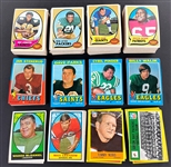 1967-1971 Topps and Philadelphia Football Shoebox Collection (327) with Many HOFers