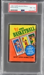 1980 Topps Basketball Unopened Wax Pack – PSA NM-MT 8 – Possible Bird/Magic Rookie Card!