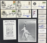 Olympians Signed Collection of 15 Incl. Florence Griffith Joyner (2), Bob Mathias and Others (BAS)