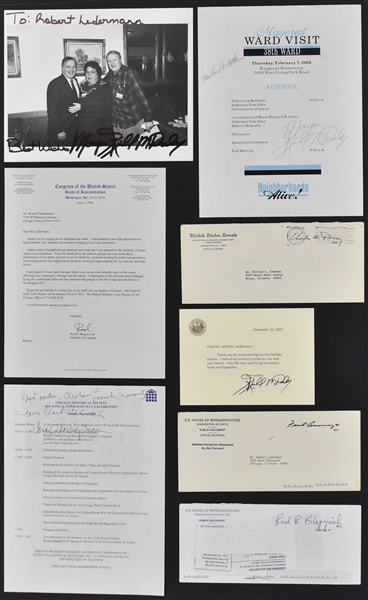 Mayor and Governors Signed Collection of Five Pieces Incl. Richard M. Daley and Others (BAS)