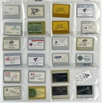 Baseball Hall of Famers, Superstars and Executives Signed Business Card Collection of 87 Incl. Orlando Cepeda, Enos Slaughter, Brooks Robinson, Hank Bauer (BAS)