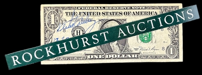 Vester Presley (Elvis' Uncle) Signed $1 Bill (BAS)