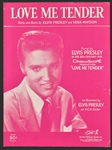 1950's - 1960's Elvis Presley Sheet Music Collection of 6 Incl. Heartbreak Hotel, Love Me Tender and Others