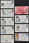 Babe Ruth and Lou Gehrig First Day Covers Signed by Fellow New York Yankee Alumni (9) More than 100 Signatures (BAS)