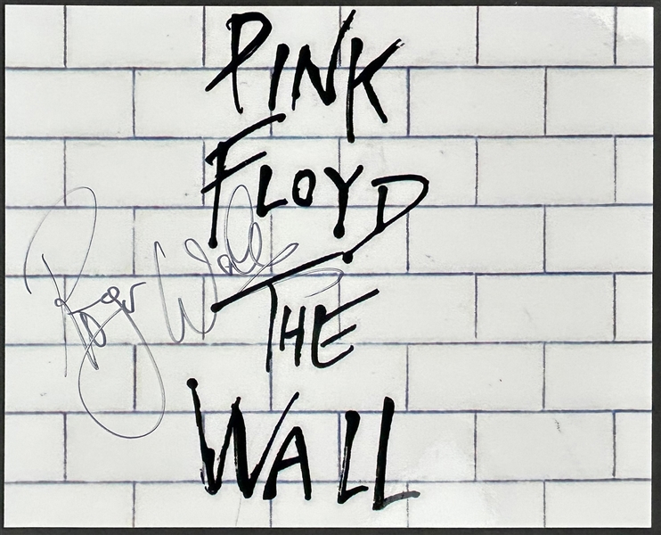 Roger Waters SIgned 8x10 Photo of "Pink Floyd The Wall" Title Screen (BAS)