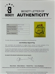 Jack Nicklaus Signed 2018 Masters Flag (BAS)