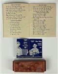 1955 Emenee Gene Autry Guitar with Original Pictorial Case, Song Book, Tuner and Emenee Brochure