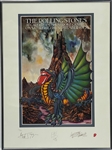1973 Rolling Stones Cardiff and Pembroke Castles Concert Poster Limited Edition (1157/5000)