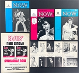 1970's Elvis Presley Las Vegas Magazine Group of Four Plus Period Advertisements (9 Pieces)