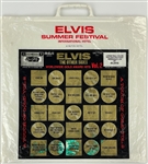 1970 and 1971 Elvis Presley Las Vegas Summer Festival Concert Souvenir Plastic Bags (2) Featuring <em>Elvis Worldwide Gold Award Hits Volumes 1 and 2</em>