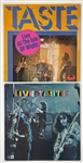 Pair of Rory Gallagher Signed TASTE LPs <em>Live at the Isle of Wight</em> and <em>Live Taste</em> (BAS)