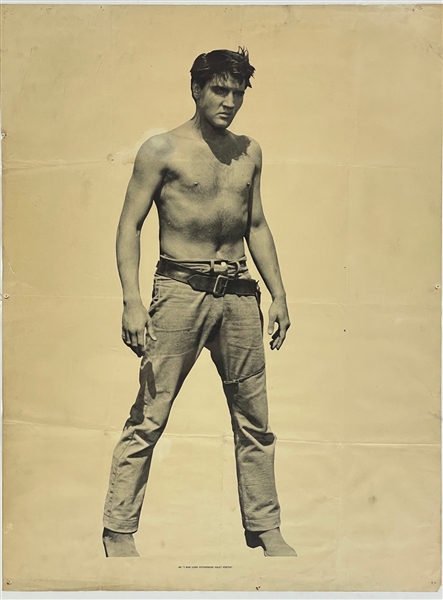 1960s Unusual British Elvis Presley <em>Flaming Star</em> Promotional Poster 