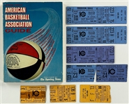 1960's-1970's Kentucky Colonels and Other Teams ABA Program Collection of 22 with Many Autographed Issues Plus Tickets (8) (BAS)