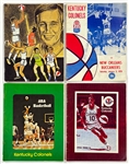 1960's-1970's Kentucky Colonels and Other Teams ABA Program Collection of 22 with Many Autographed Issues Plus Tickets (8) (BAS)