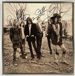 Black Crowes Band-Signed Record Store Album Cover Slick <em>The Southern Harmony and Musical Companion</em> (BAS)