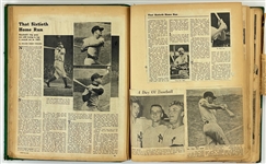 1961 New York Yankees Newspaper Scrap Chronicalling Roger Maris' 61 Home Runs Plus 1961 World Series Game 5 Ticket Stub