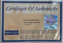Coaches vs. Cancer Litho Signed by 29 NCAA Coaches Limited Edition Litho (2/400) (Steiner)