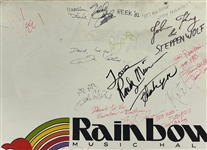 Rainbow Music Hall Dressing Room Wall Signed by Rock & Roll Legends Incl. U2, Chuck Berry and Many Others (BAS)