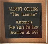 Albert Collins Band-Signed Drum Head with Bobby Keys, Clifford Antone, Gerage Rains and Derek O'Brian (BAS)