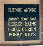 Albert Collins Band-Signed Drum Head with Bobby Keys, Clifford Antone, Gerage Rains and Derek O'Brian (BAS)