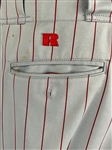 1997 Deion Sanders Cincinnati Reds Game Used Uniform Pants PHOTO MATCHED with Heavy Game Use!
