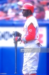 1997 Deion Sanders Cincinnati Reds Game Used Uniform Pants PHOTO MATCHED with Heavy Game Use!
