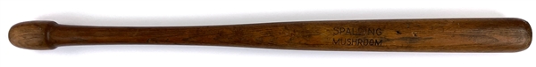 1910 (circa) Spalding "Mushroom" Baseball Bat - An Incredible Early Survivor